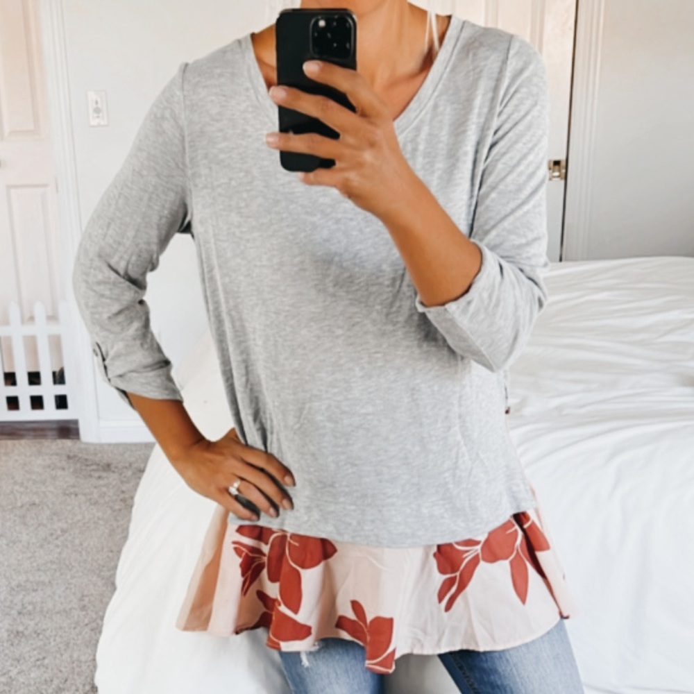 Anthropologie Little Yellow Button Top